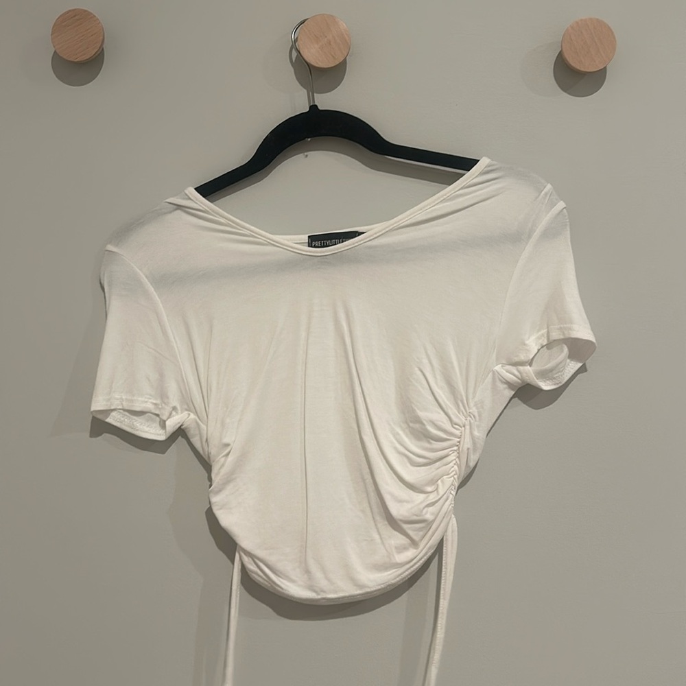 Pretty little thing white tee size 2